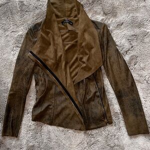 Zara Olive Green Suede Women's Jacket